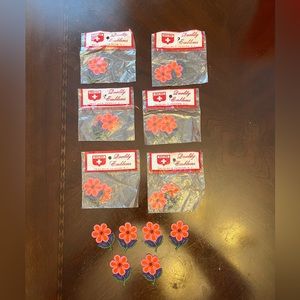 Vintage 1970’s Swiss Maid Quality Emblems Flower Patches Total of 18 Patches